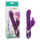 Enchanted Flutter Purple Silicone Thrusting and Rotating Beaded Shaft with Fluttering Teaser, 12 Vibration Functions, Rechargeable, Waterproof IPX7, 7.5 Inch VIBRATORS-RABBIT